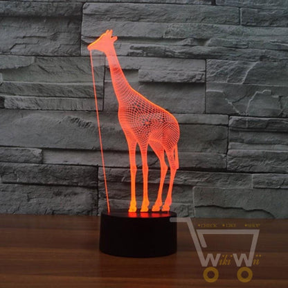 fantastic design Giraffe Night Light Table Lamp - 7 Rainbow colors inside it - WikiWii