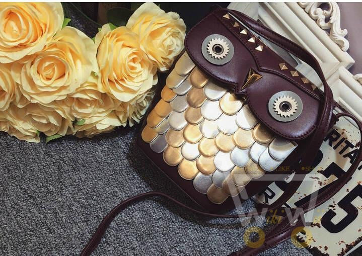 Fashion Cartoon Owl Designer Mini Flpas Shoulder Bags - WikiWii