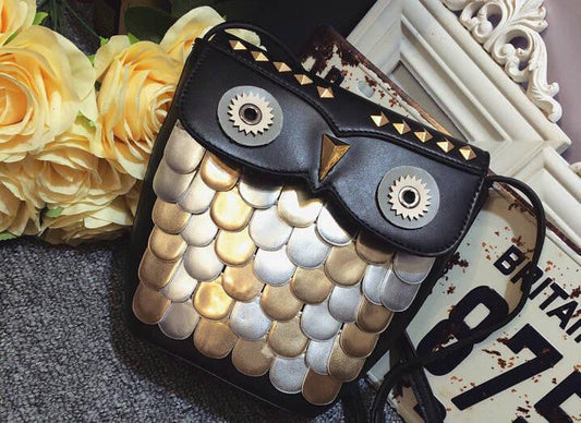 Fashion Cartoon Owl Designer Mini Flpas Shoulder Bags - WikiWii