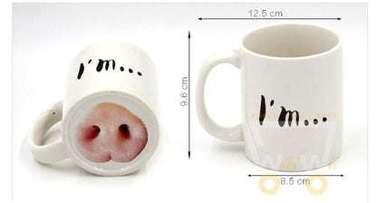 Funny Pig Nose Mug - WikiWii