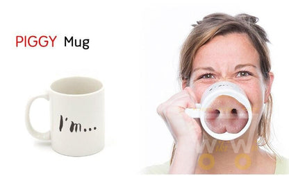 Funny Pig Nose Mug - WikiWii