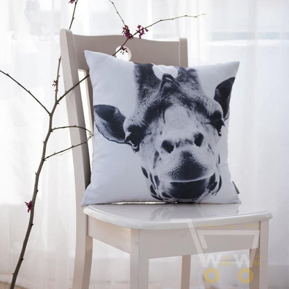 Giraffe Cushion Cover - WikiWii