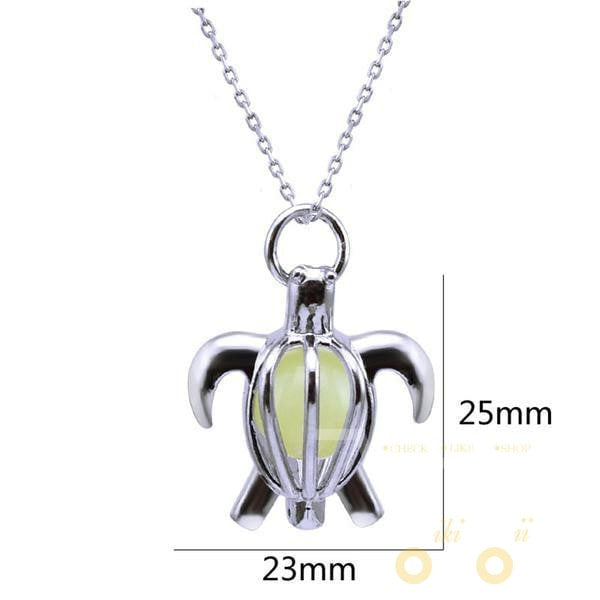 Glow in the Dark Sea Turtle Necklace - WikiWii