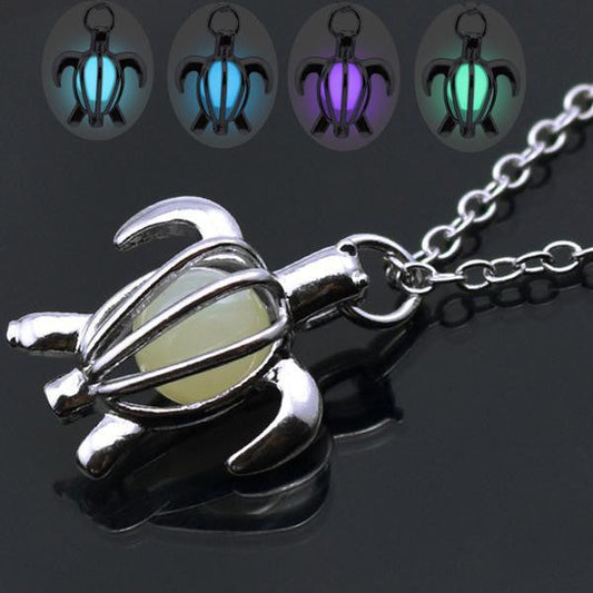 Glow in the Dark Sea Turtle Necklace - WikiWii