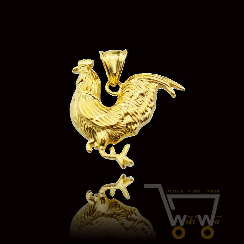 Gold Plated chicken Necklace - WikiWii