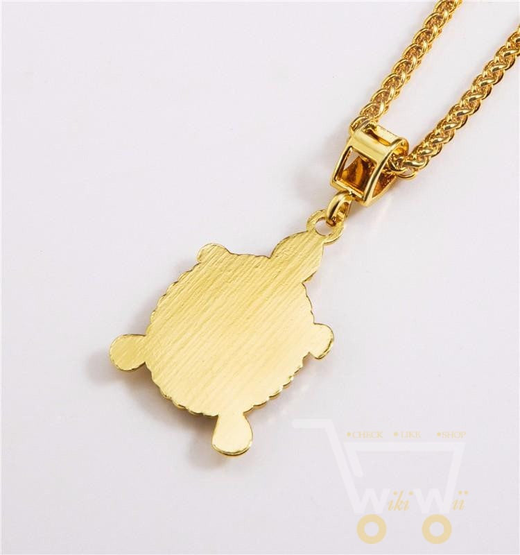 Gold Plated Little Turtle Pendant Necklace - WikiWii