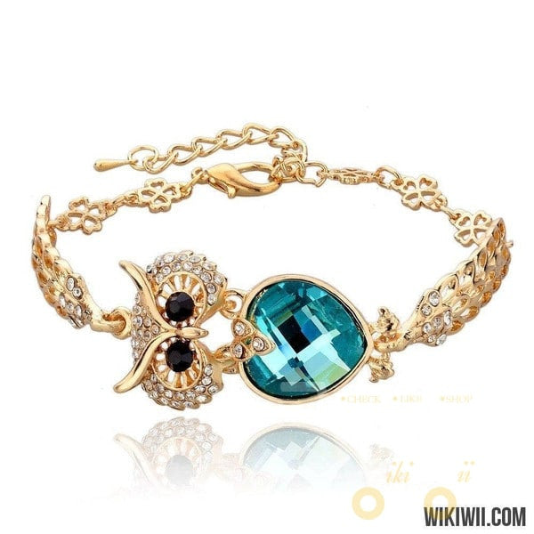 Gold Plated Owl Bracelets - WikiWii