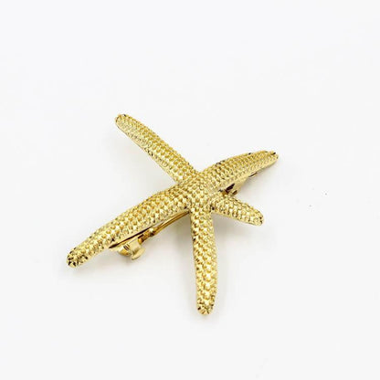 Gold Plated Starfish Hair Jewelry - WikiWii