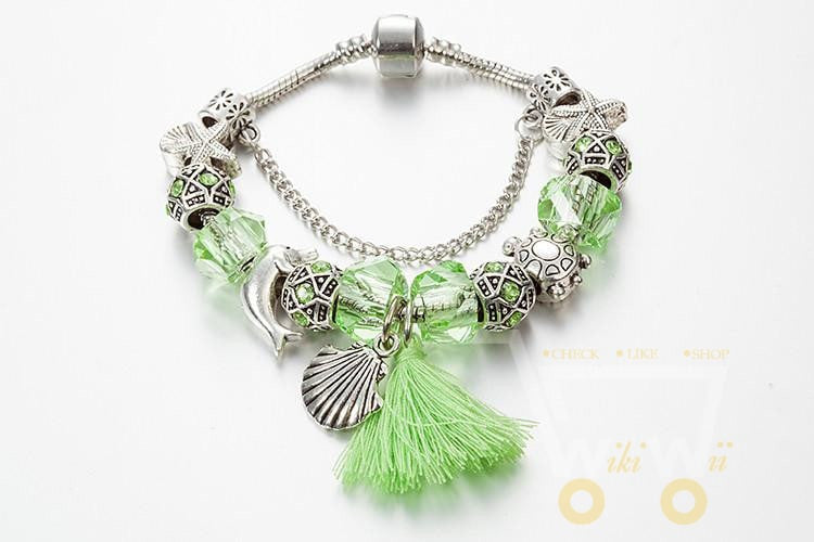 Green Charm Bracelet - WikiWii