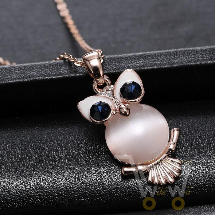 Green Crystal Eye Owl Gem Necklaces - WikiWii