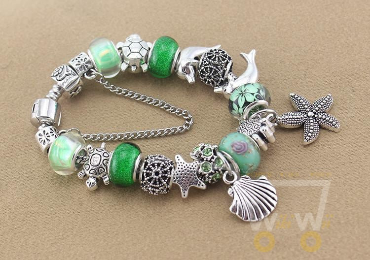 Green Sea Turtle Bracelet/Dolphin/Starfish - WikiWii