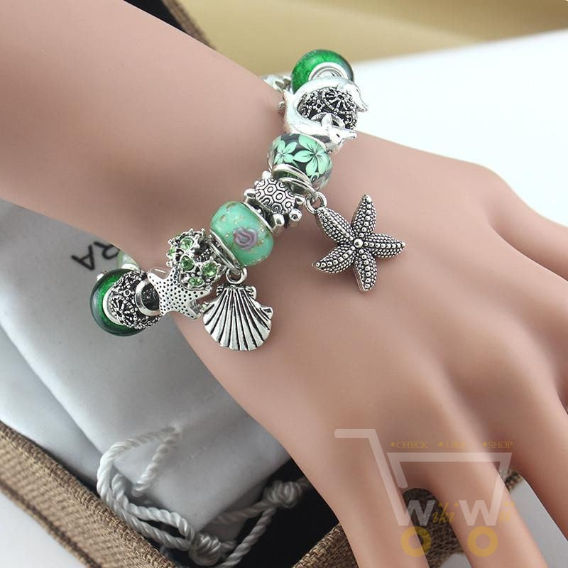 Green Sea Turtle Bracelet/Dolphin/Starfish - WikiWii