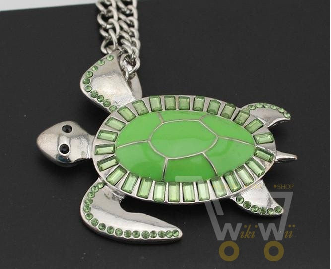 Green Sea Turtles  Long Necklace - WikiWii