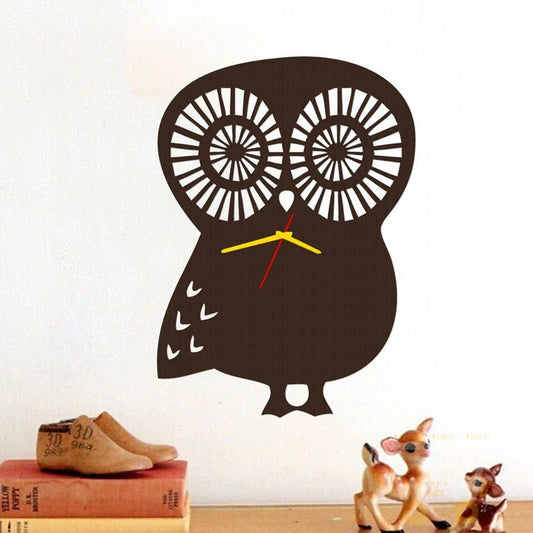 Hand made - Owl Wood Clock - WikiWii