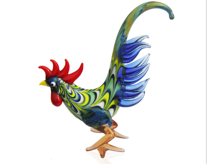 Handmade 3D Mascot Chicken Glass - WikiWii