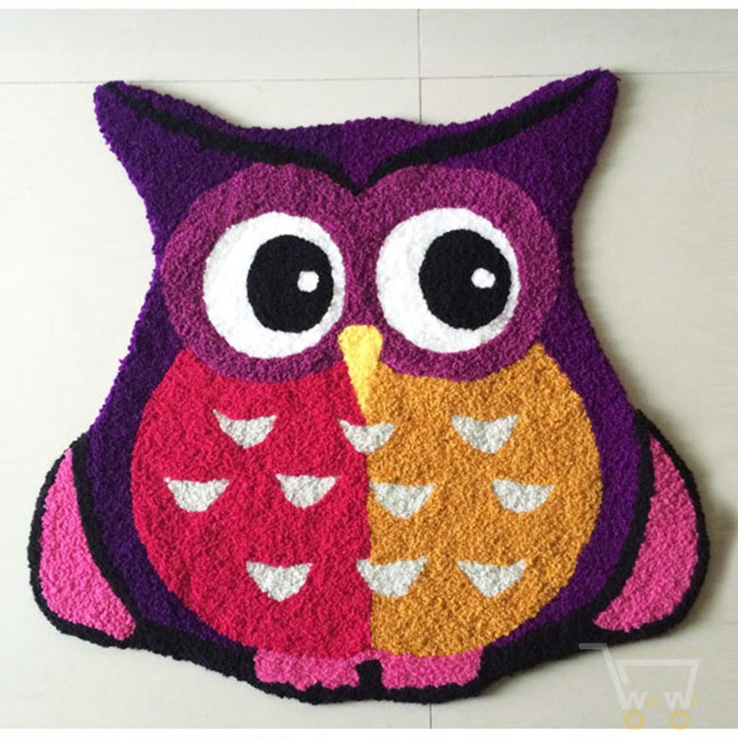 Handmade Owl Floor mat Carpet - WikiWii