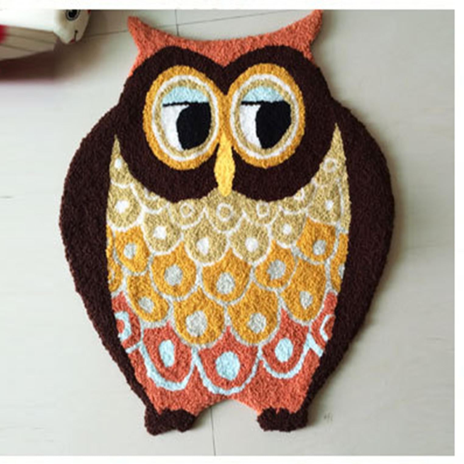 Handmade Owl Floor mat Carpet - WikiWii