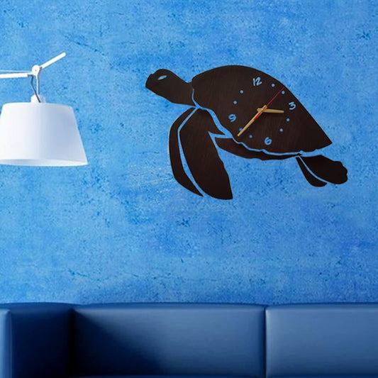 Handmade Sea turtle wood clock - WikiWii