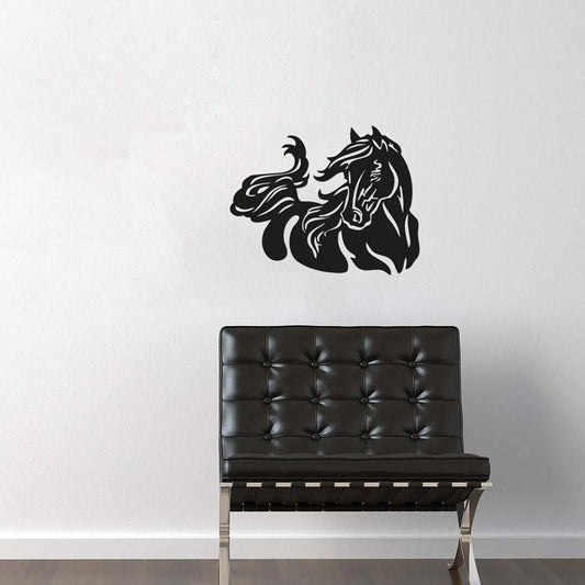 Handmade Wood Horse Head Wall Art - WikiWii