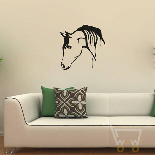 Handmade Wood Horse Head Wall Art - WikiWii