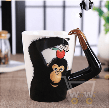 3D Animal Shape Ceramic Mug - WikiWii