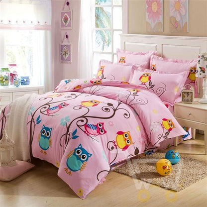 High Quality Bed Linen Designer Bedding Owl Comforter Queen size 200x230 cm - WikiWii