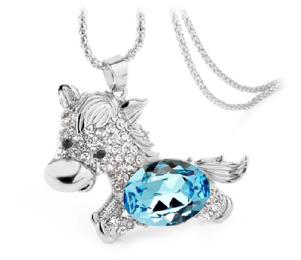 horse crystal Necklace - WikiWii