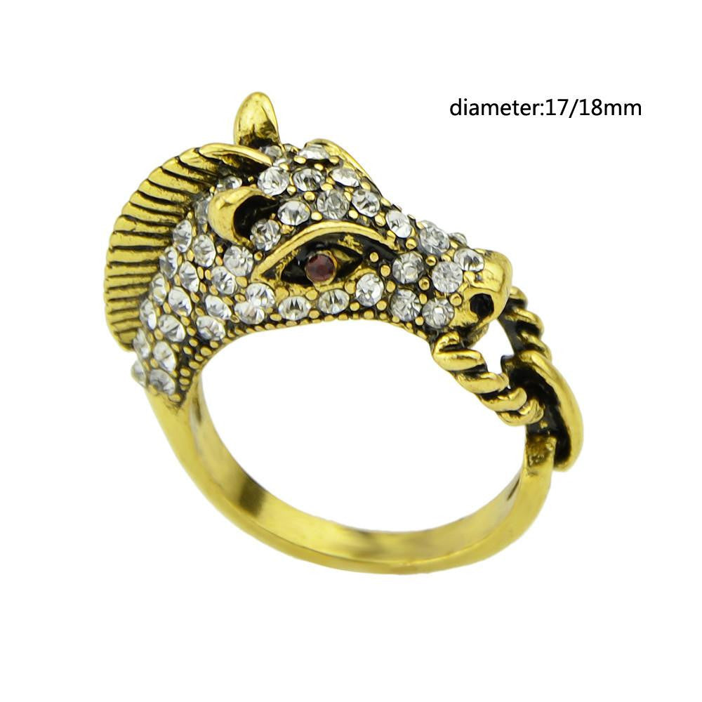 Horse Head Antique Gold Color - WikiWii