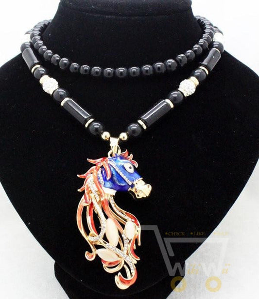 Horse long necklace - WikiWii