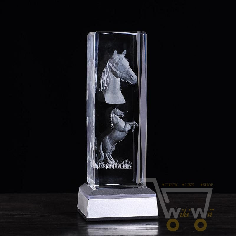 Horses laser carving crystals - WikiWii