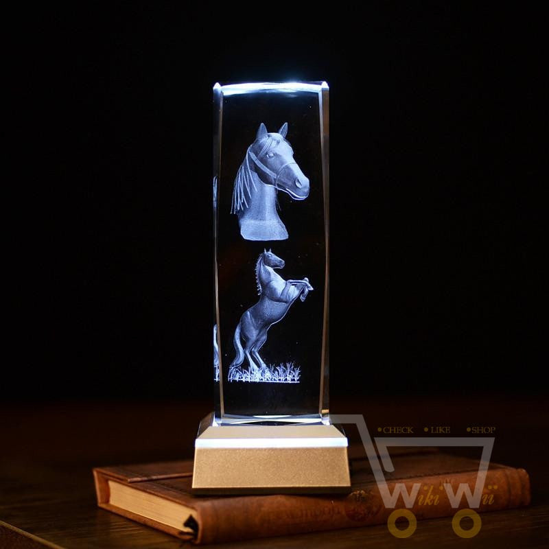 Horses laser carving crystals - WikiWii