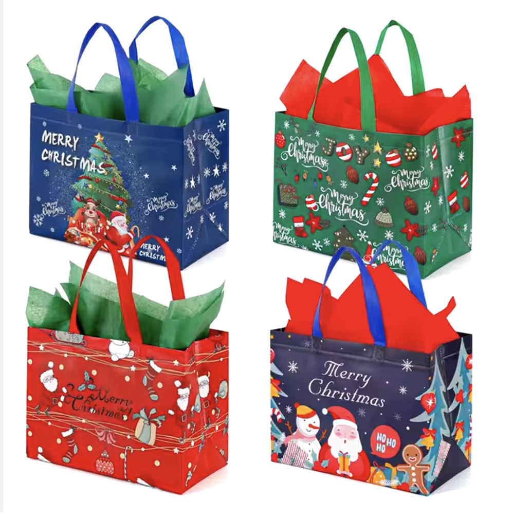 Christmas Gift Bag- 4 Bags