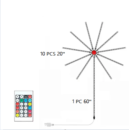 Christmas Fireworks lights
