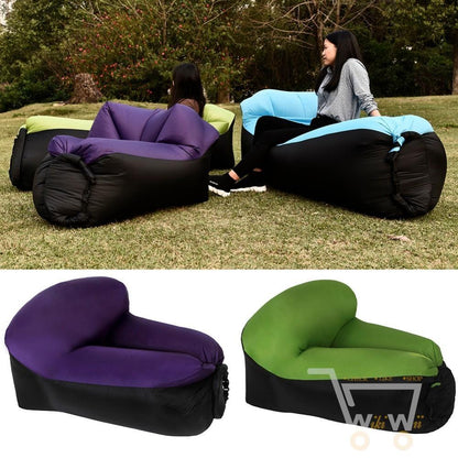 Inflatable Air Chair with Carry Bag - WikiWii