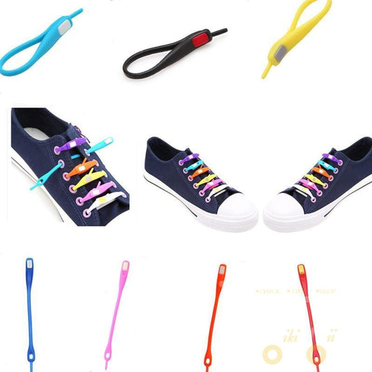 10 PCS /pack Silicone Shoe Laces - WikiWii