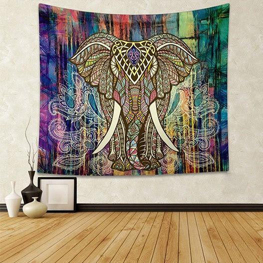 Indian Elephant Home Decor Mat - WikiWii