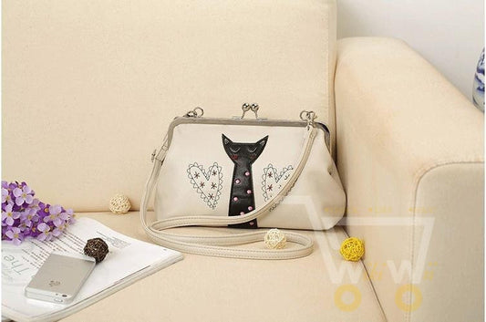 individual cute cat prints Pu material - WikiWii