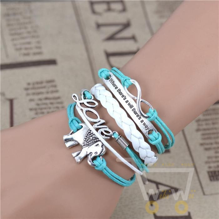 Infinity Elephant Love manual multi-layer bracelet - WikiWii