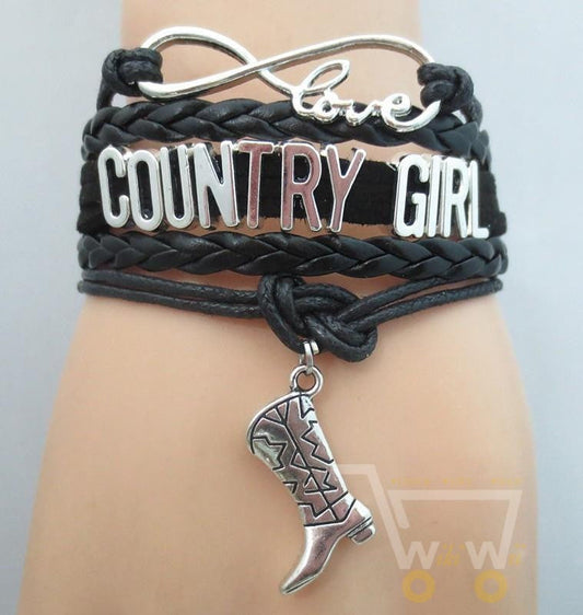 Infinity Love COUNTRY GIRL Bracelet - WikiWii