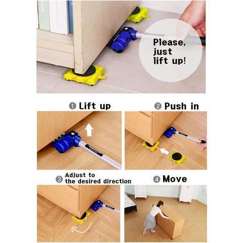 Easy Furniture Lifter Mover Tool Set - WikiWii