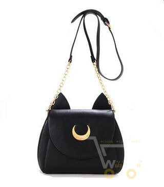 Ladies Handbag Black White Cat - WikiWii