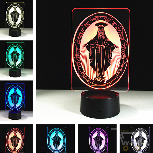 Lamp 7 colors changeable -O Mary conceived without sin. Pray for us who have recourse to thee - WikiWii