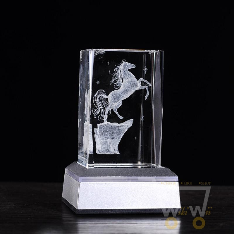 laser carving Horses Crystals - WikiWii