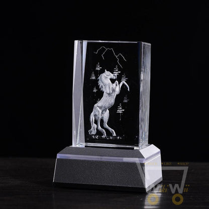 laser carving Horses Crystals - WikiWii