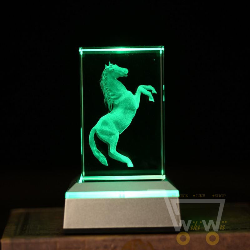 laser carving Horses Crystals - WikiWii