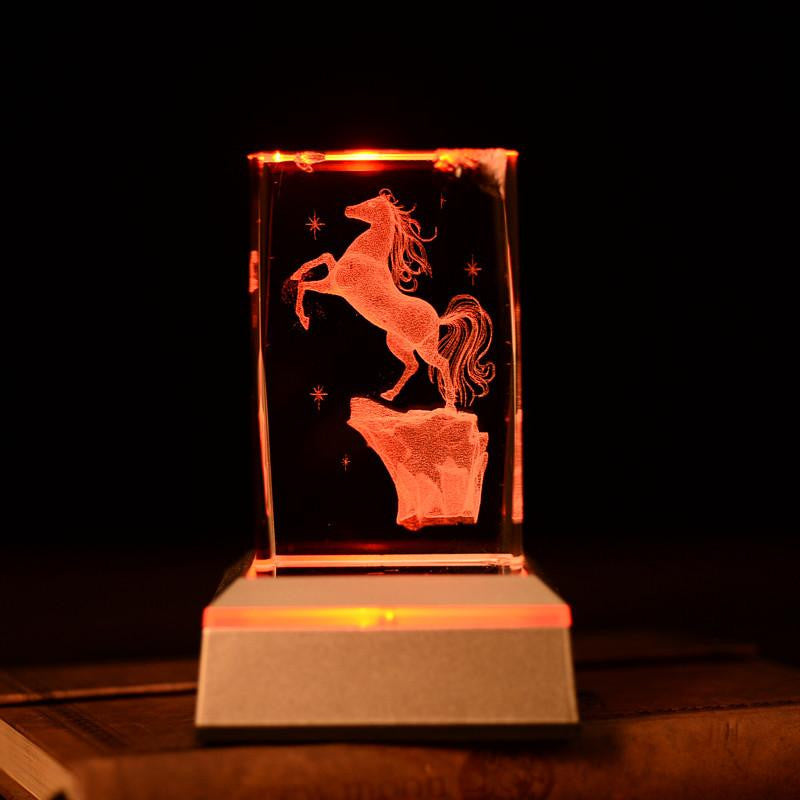 laser carving Horses Crystals - WikiWii