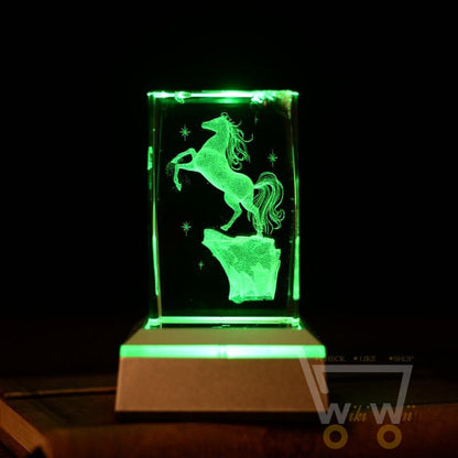 laser carving Horses Crystals - WikiWii