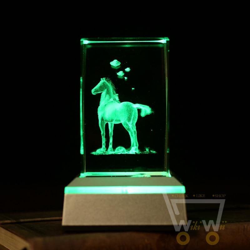 laser carving Horses Crystals - WikiWii