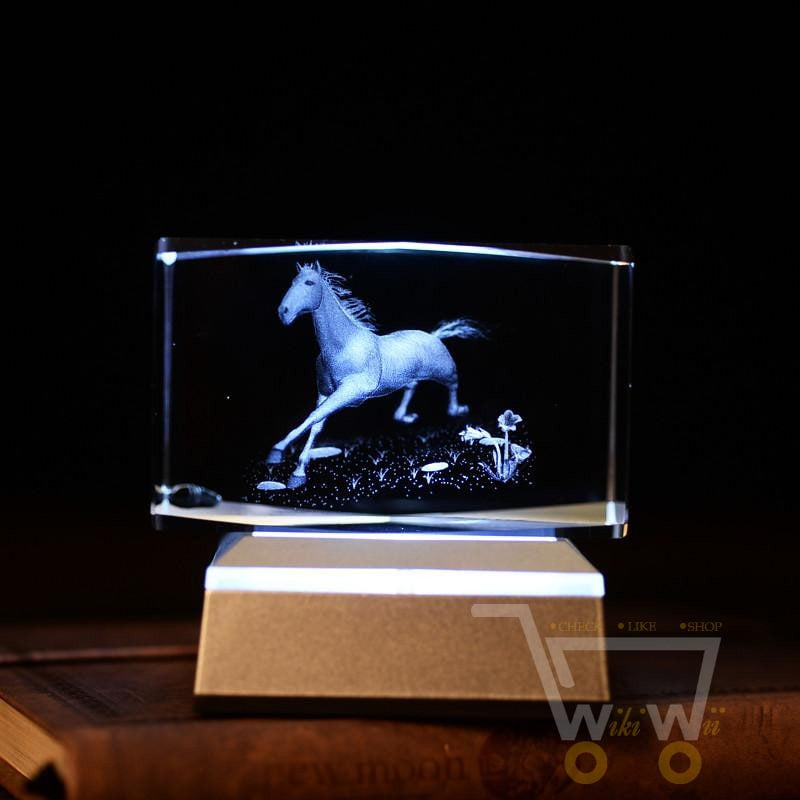 laser carving Horses Crystals - WikiWii