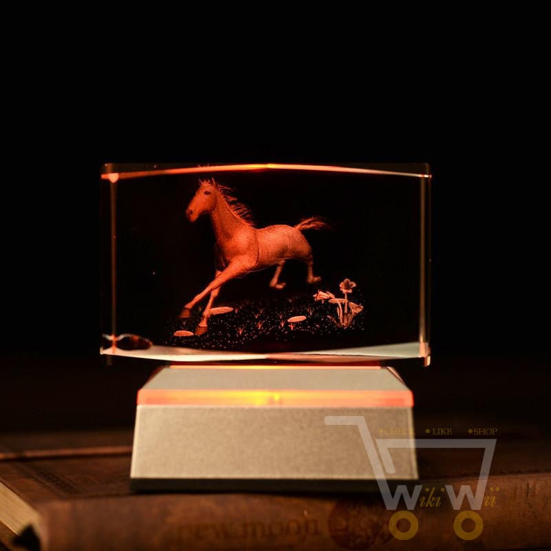 laser carving Horses Crystals - WikiWii